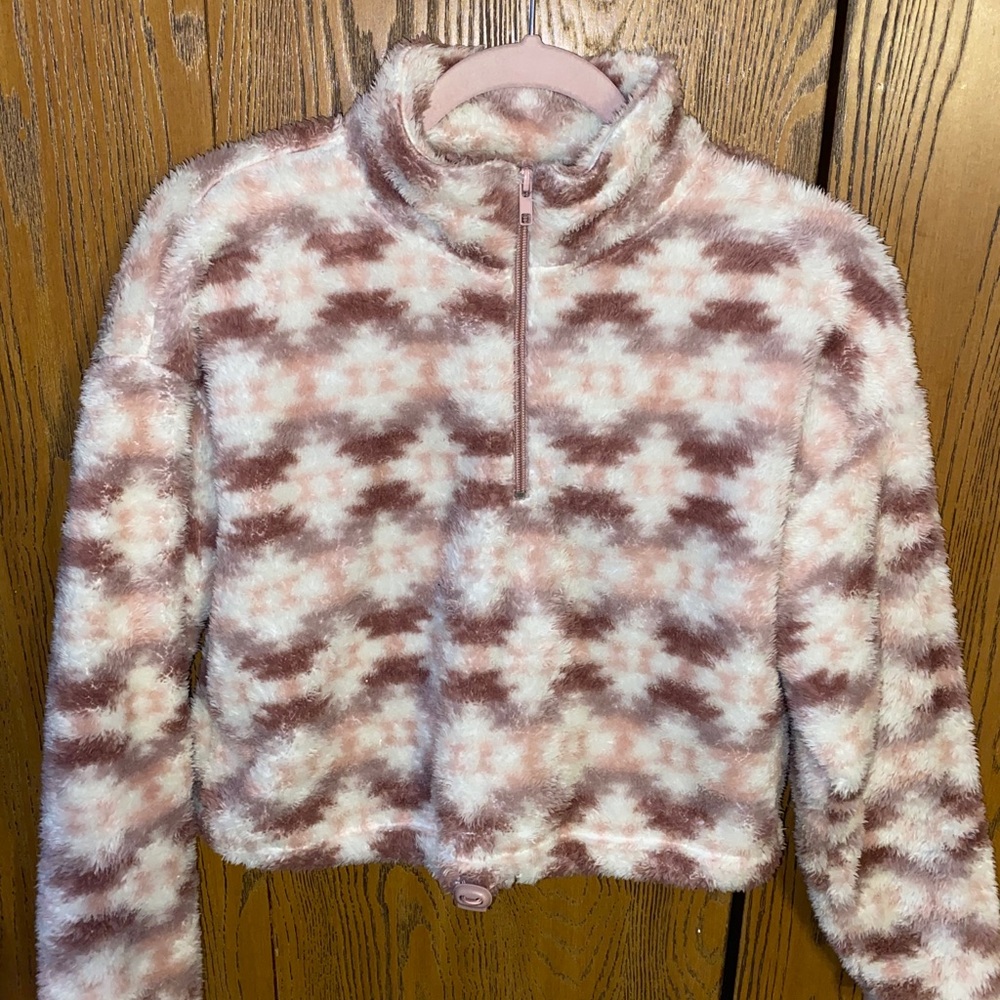 Cropped half zip
